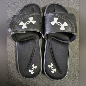 Mens Under Armour Memory Foam Slides - 11 - Black